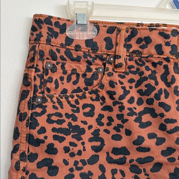 We the Free Leopard Print Mini Skirt 28R - Picture 5 of 7